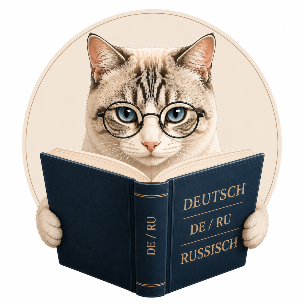 Mika – Maskottchen für beglaubigte Übersetzungen Russisch Deutsch